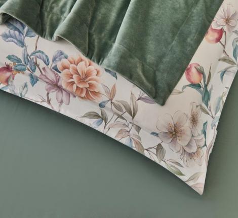 Постельное белье с одеялом "Sofi de Marko" Ренато №37 Велюр/Сатин, Евро