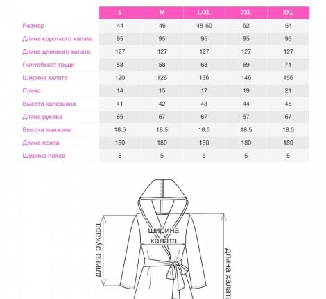 Халат женский "NUSA" Niki Kadife 0483 черный, L/XL