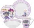 Набор посуды обеденный "ЛАВАНДОВАЯ ВЕСНА" на 4 персоны, 16 предметов