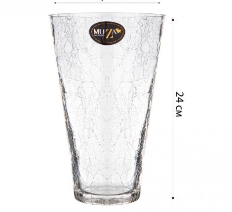 Ваза КОНУС "CRACLE", высота 24 см