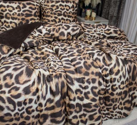 Постельное белье с одеялом "Kazanov.A." Роберто Франко Premium (капучино трюфель) Велюр/Egypt Cotton, Семейный