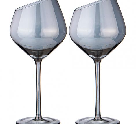 Набор бокалов для вина 2 штуки &quot;DAISY BLUE&quot; 550 мл