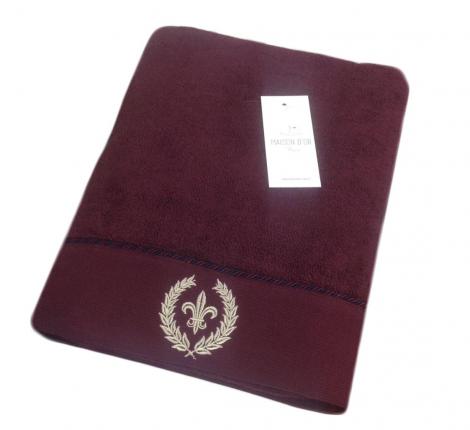 Полотенце махровое  Maison D'or "SEYMOUR" 50х100, баклажан