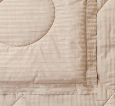 Постельное белье с одеялом "Sofi de Marko" Федерико (карамель) Страйп Сатин, Семейный