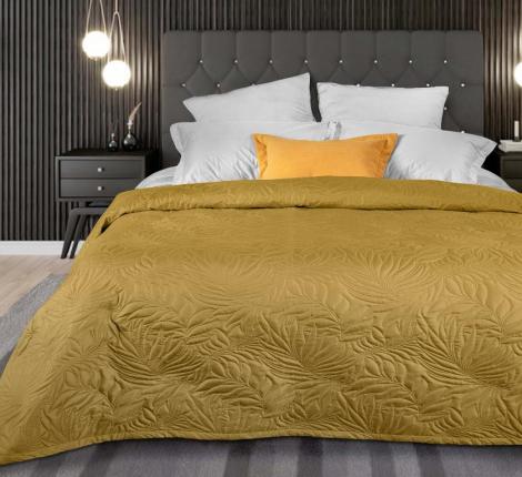 Покрывало Primavelle "ARTI" Биософт 210х230, Листья Золото