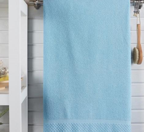 Полотенце махровое "DO&CO" жаккард 50*90 (1шт.) SEVAKIN, голубой