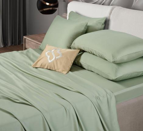 Постельное бельё Sharmes "Bamboo" 2 спальный, оливковый