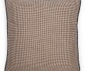 Подушка декоративная "CUBE" 50х50, черно-белая клетка (кант черный)