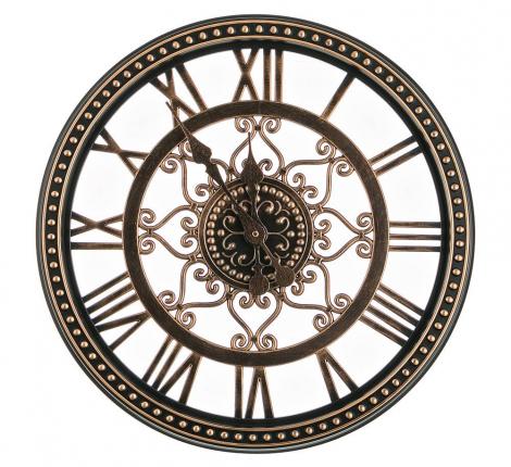 Часы настенные кварцевые "SWISS HOME" 220-100, диаметр 50 см