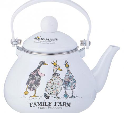 Чайник эмалированный "FAMILY FARM", 1,3 л