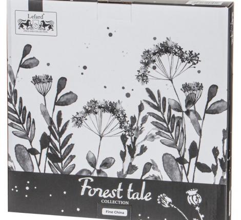 Тарелка обеденная "FOREST TALE" GREY 409-194, диаметр 25 см