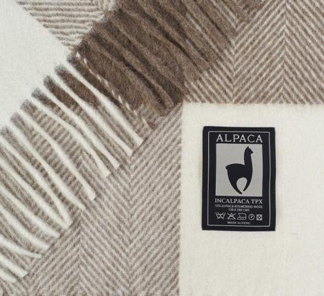 Плед INCALPACA (55% шерсть альпака, 45% шерсть мериноса) PP-63, 150x200