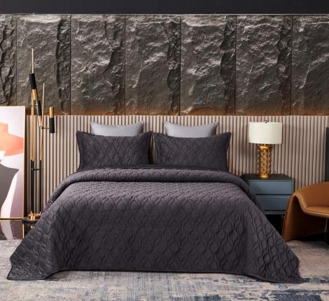 Покрывало "Sofi de Marko" Нобилис (антрацит) Велюр, 240х260