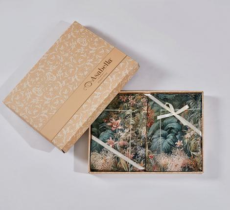 Постельное бельё "Asabella" 2317-6 Мако-Сатин, Евро