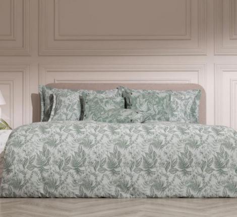 Наволочки декоративные "NATURAL FERN DEEP GRASS" Жаккард, 50х50-2шт.