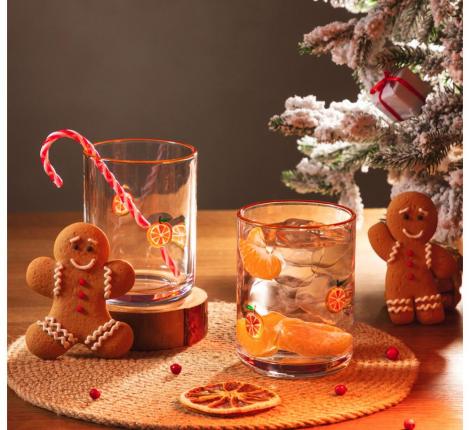 Набор стаканов 2 штуки "FRUITY ORANGE", 400 мл