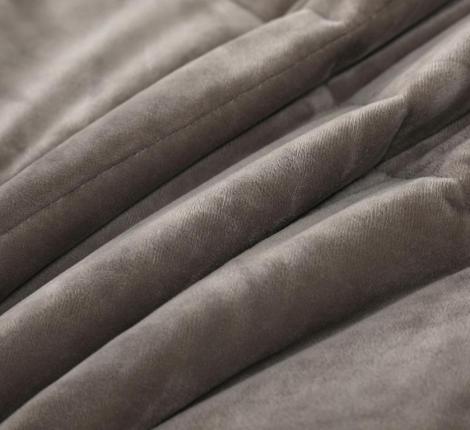 Постельное белье с одеялом "Sofi de Marko" Энрике (бежевый) Велюр, 1,5 спальный