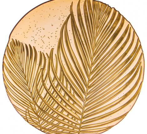 Блюдо глубокое "BOHEMIA" AMBER, диаметр 33 см