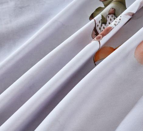 Постельное белье "Asabella" 2312-4XS Мако-Сатин, 1,5 спальный