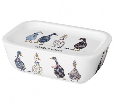 Блюдо прямоугольное с крышкой "FAMILY FARM", 740 мл