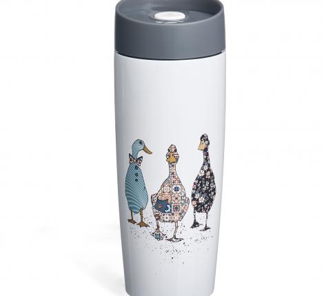 Термокружка с кнопкой-стоппером "FAMILY FARM", 360 мл