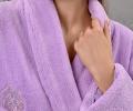 Халат женский трига шалька "AMBIELLA A-1295" лиловый, L/XL