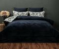 Постельное белье с одеялом "Kazanov.A." Беверли (индиго жемчуг) Велюр/Egypt Cotton, Семейный