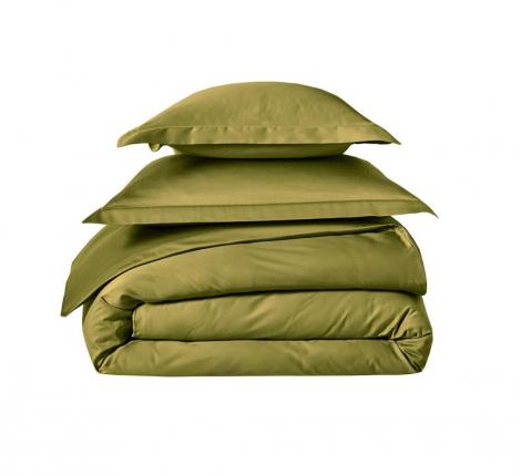 Наволочка "Blanc des Vosges" сатин де люкс 50х70 olive (оливковый)