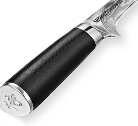 Нож кухонный "Samura DAMASCUS" обвалочный 165 мм, G-10 (с тату)