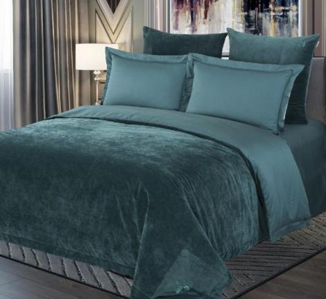 Постельное белье "Kazanov.A." Lindor Premium (изумруд) Egypt Cotton, Евро