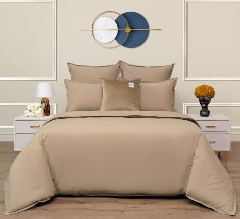 Постельное белье "Sofi de Marko" Саммер (светло-бежевый) Варёный хлопок, Семейный