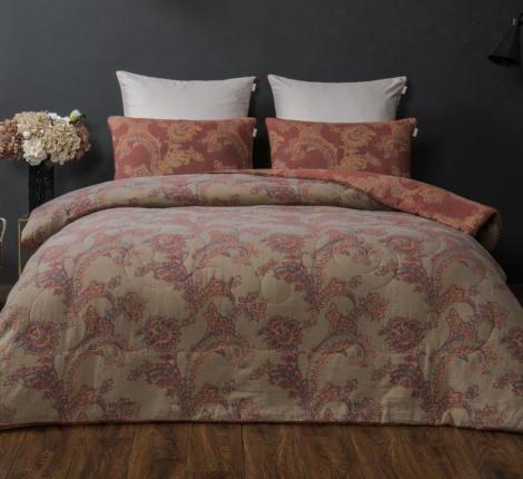 Постельное белье с одеялом "Kazanov.A." Марракеш (марсала жемчуг) Муслин, Семейный