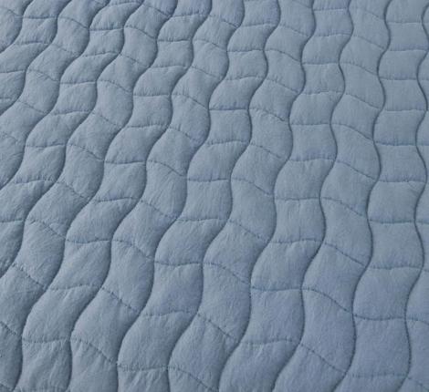 Покрывало "Sofi de Marko" Минелла (серо-голубой) Жатый сатин, 230х250