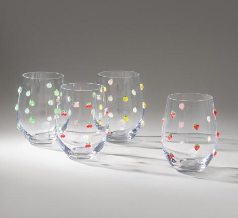 Набор стаканов 4 штуки "FRUITY", 520 мл