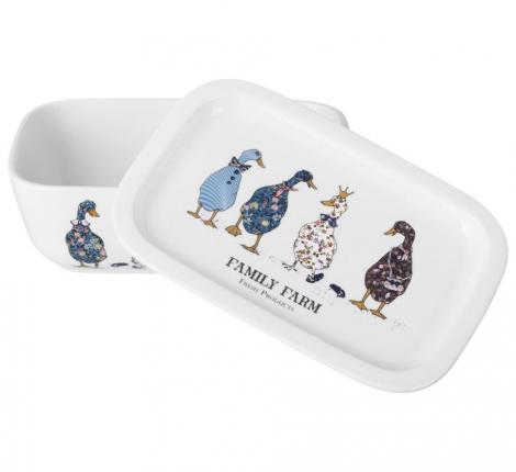 Блюдо прямоугольное с крышкой "FAMILY FARM", 740 мл