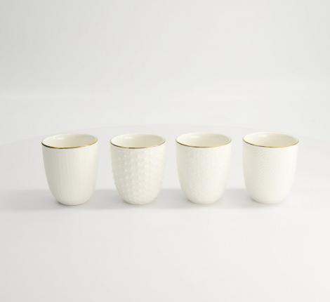 Набор кружек 4 шт. "Nippon White Gold", 170 мл
