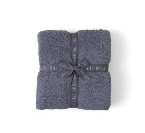 Плед "Barefoot Dreams" CC THROW, 137х183 (темно-серый)