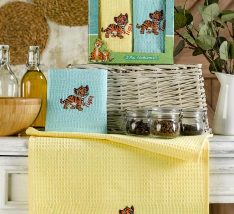 Салфетки вафельные "METEOR" 40х60 (2 шт.) BIONCE, V1