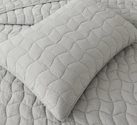 Покрывало "Sofi de Marko" Минелла (серый) Жатый сатин, 160х220