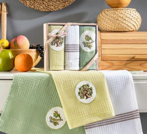 Салфетки вафельные "METEOR" 40*60 (3 шт.) APLIKA ZEYTIN