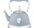 Чайник со свистком и складывающейся ручкой "ТЮДОР", 1,0 л (серый)