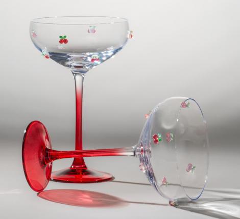 Набор креманок 2 штуки "FRUITY CHERRY", 270 мл