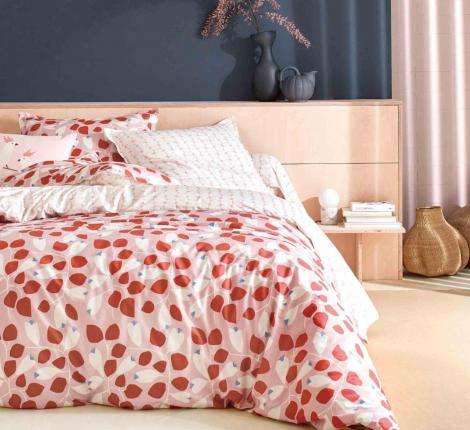 Постельное бельё "Blanc des Vosges" GARDEN coquelicot Перкаль, 1,5 спальный