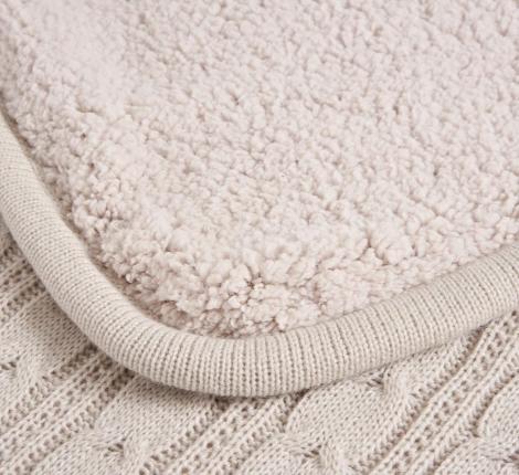 Плед "Sofi De Marko" Вязка (бежевый), 220х240