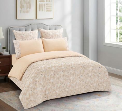 Постельное бельё "KARTEKS" жаккардовый сатин АКВАРЕЛЬ CVP 06, 2 спальный