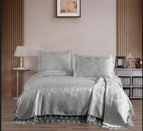 Покрывало EFOR Pique "AKAY" 240х260, серый