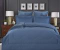 Постельное белье с одеялом "Kazanov.A" Lindor Premium (деним платина) Велюр/Egypt Cotton, Евро