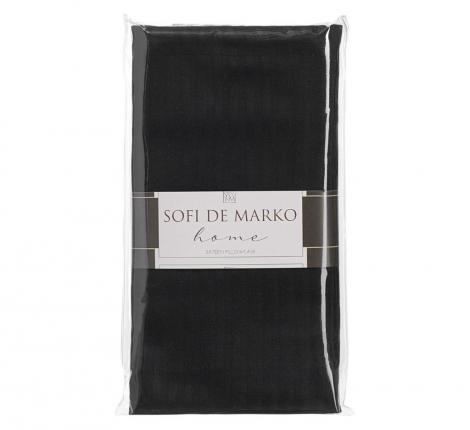 Наволочка "Sofi de Marko" Тиффани (черная) Страйп Сатин, 50х70