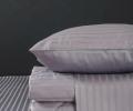 Постельное белье "Kazanov.A." Stripe Le-Man (платина лаванда) Страйп Сатин, Евро