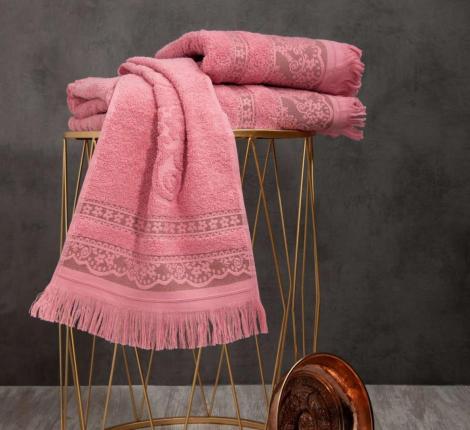 Полотенце махровое AMBIELLA "BIATRIS" 30х50, сухая роза